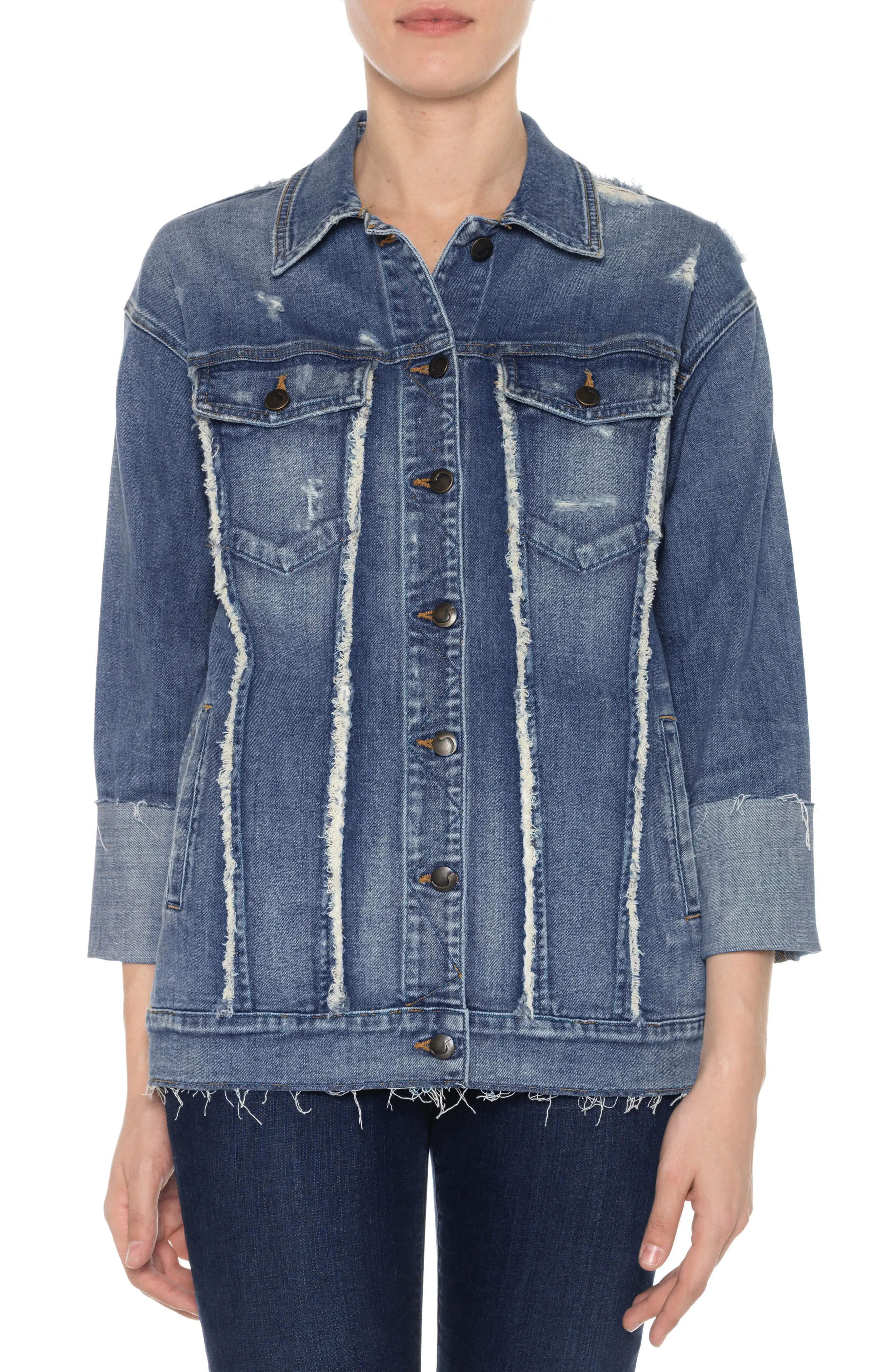 Collector's Edition Belize Deconstructed Denim Jacket | Nordstrom
