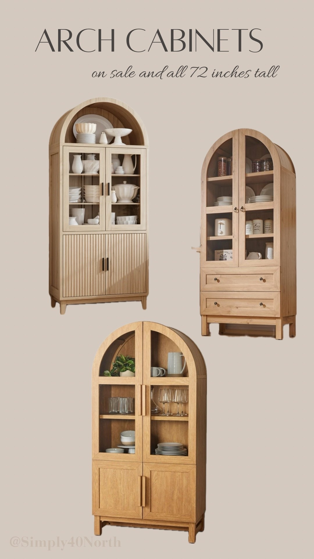 A few arch cabinets I have had my eye on.  They are all under $250 during this week of crazy good sales and deals!


#LTKSaleAlert #LTKHome