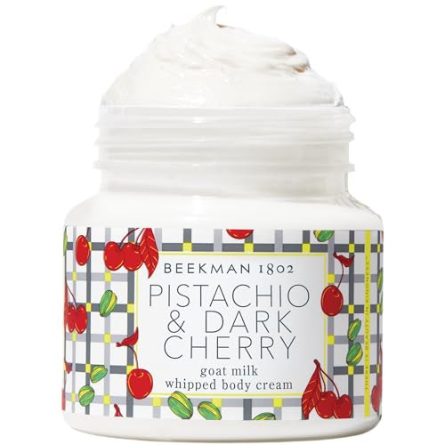 Beekman 1802 Pistachio & Dark Cherry Whipped Body Cream - 8 fl oz - Scented - Moisturizes, Soothes & Softens - With Coconut Oil and Mango Seed Butter - No Irritation - Good for Sensitive Skin | Amazon (US)