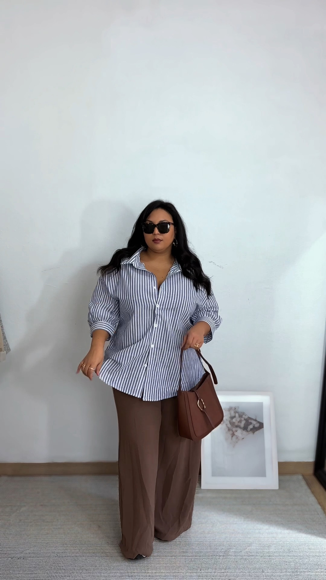 Casual chic spring / summer outfit 

#casualoutfit #classy #chicoutfit #buttonupshirt #fashionstaples #widelegpants #curvyoutfit #springoutfit #midsize

#LTKmidsize #LTKcurves #LTKspring