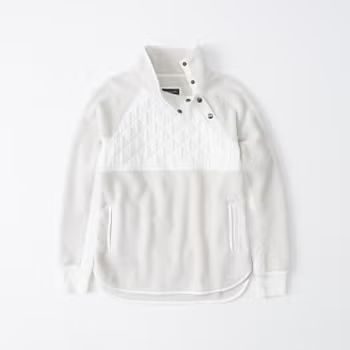 Asymmetrical Snap-Up Fleece | Abercrombie & Fitch (US)