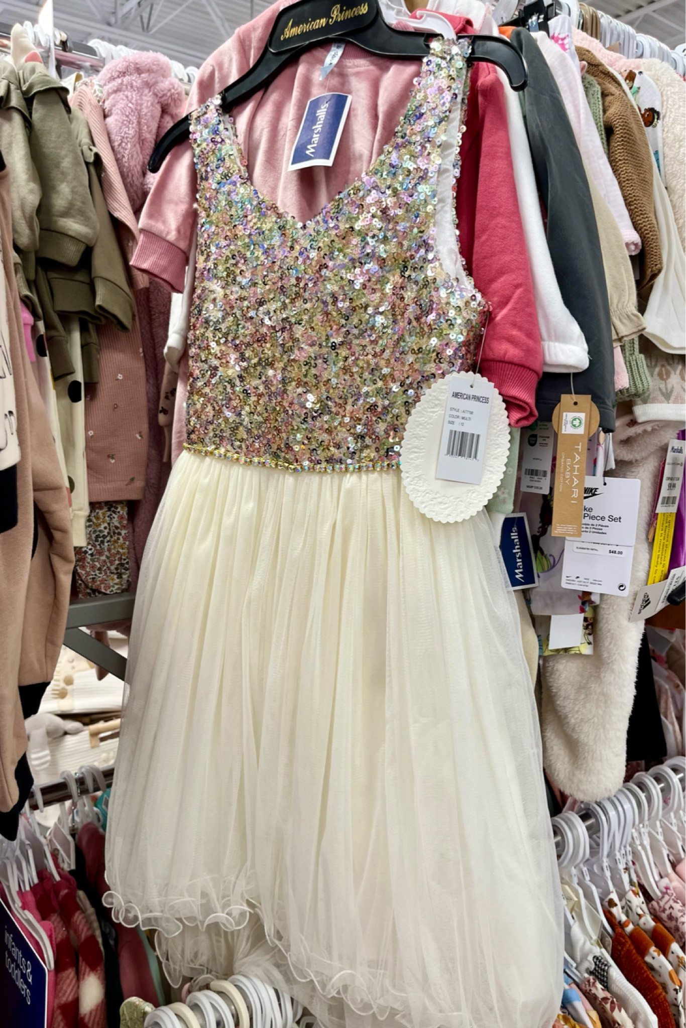 slim fit dress slacks Girls Birthday Gold Dress Children's Sequin Princess Dress – marryshe main image 1