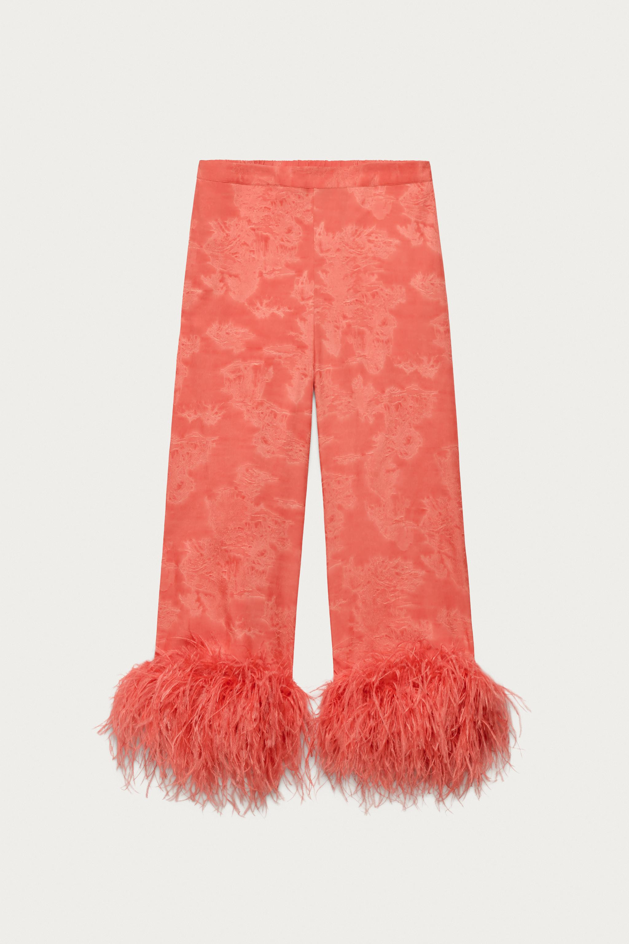FEATHER PANTS MARISA BERENSON X ZARA | Zara US