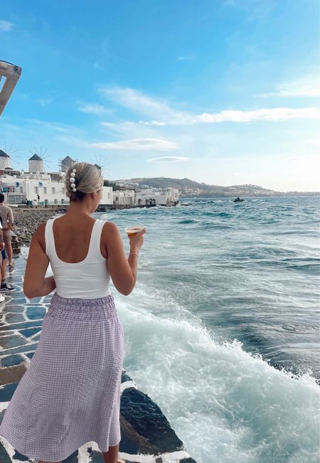 Gingham in Greece🇬🇷

#europeoutfit #clawclip #amazon #bodysuit #nuuds #skirt #summeroutfit #springoutfit 

#LTKSeasonal #LTKStyleTip #LTKFindsUnder50