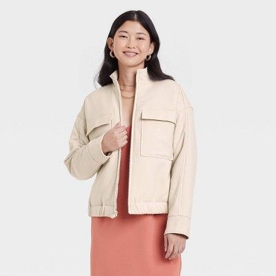 Women's Brushed Padded Jacket - A New Day™ | Target