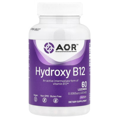 Advanced Orthomolecular Research AOR Hydroxy B12, 1,000 mcg, 60 Lozenges | Target