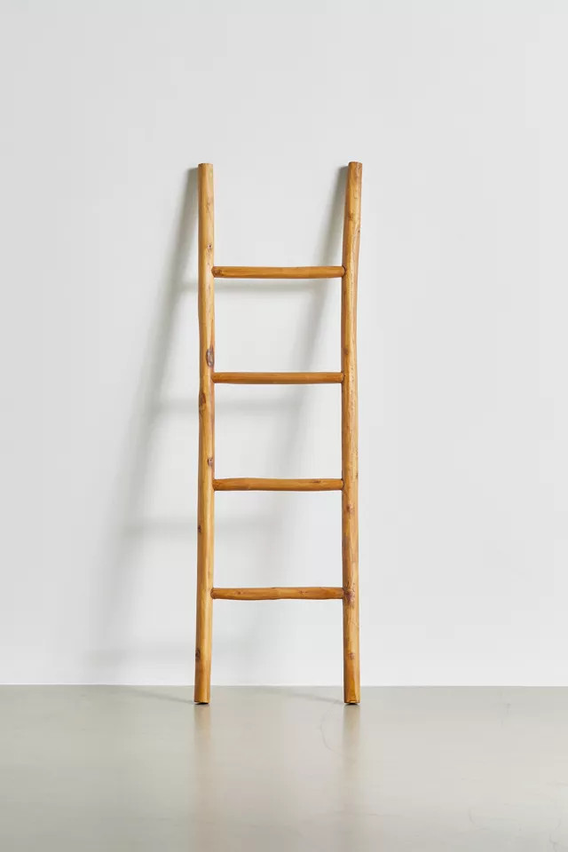 Teak Wood Storage Ladder | Urban Outfitters (US and RoW)