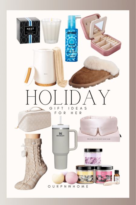 Holiday gift ideas for her, she's sure to love any of these finds!

Gift guide  Gift ideas  Gifts for her  Gift ideas for her  Beauty  Hair care  Slippers  Jewelry case  Travel  Towel warmer bucket  Candle  Stanley  Fuzzy sock  Spa  Spa set  Luxury

#LTKGiftGuide #LTKHoliday #LTKSeasonal
