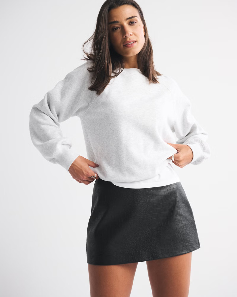 Women's The A&F Scarlett Vegan Leather Mini Skort | Women's | Abercrombie.com | Abercrombie & Fitch (US)