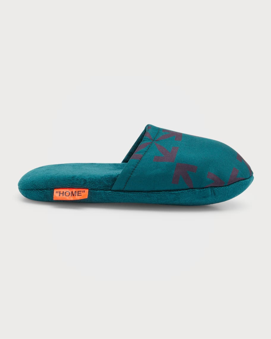 Off-White Arrow Logo Slippers | Neiman Marcus