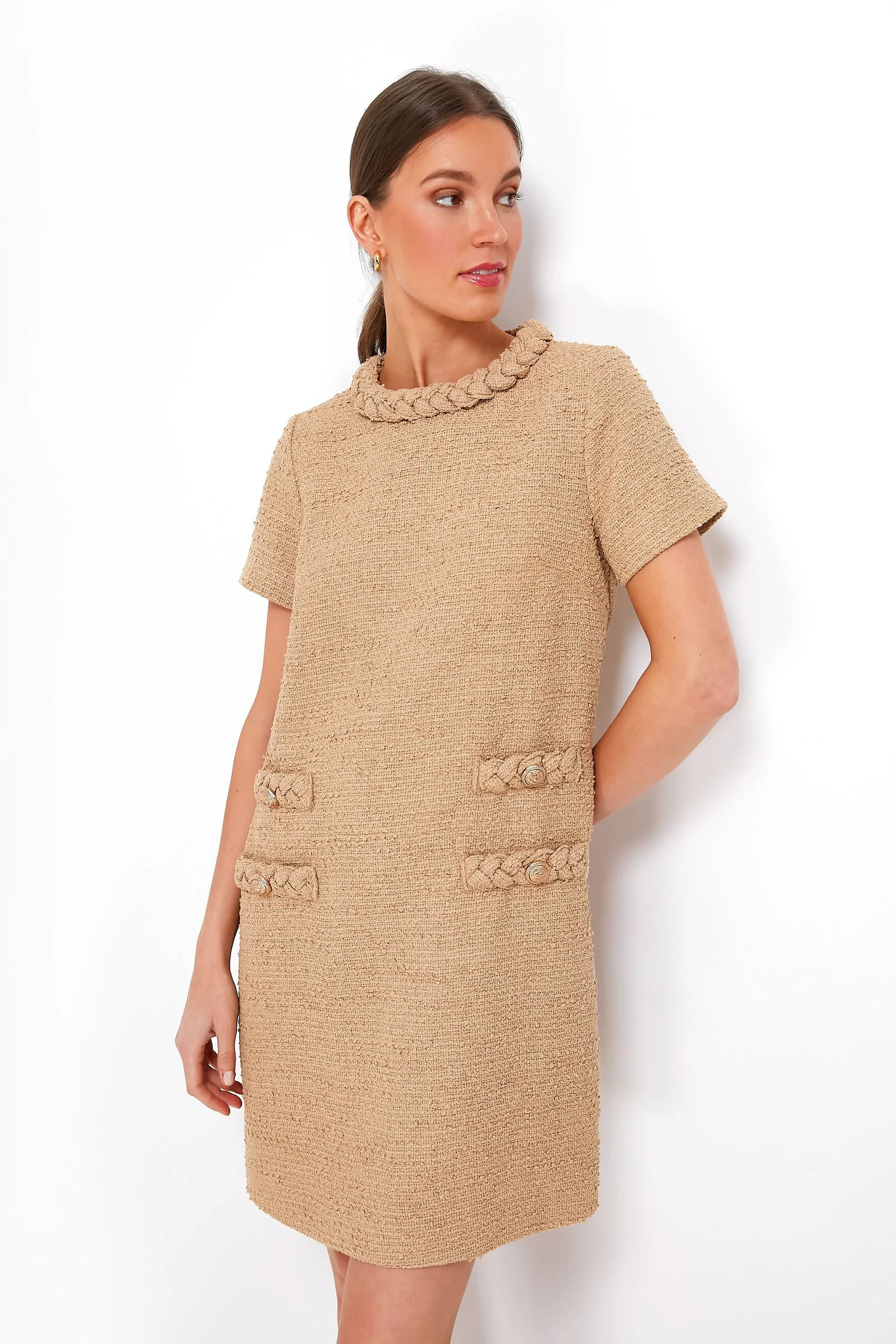 Croissant Tweed Jackie Dress | Tuckernuck (US)