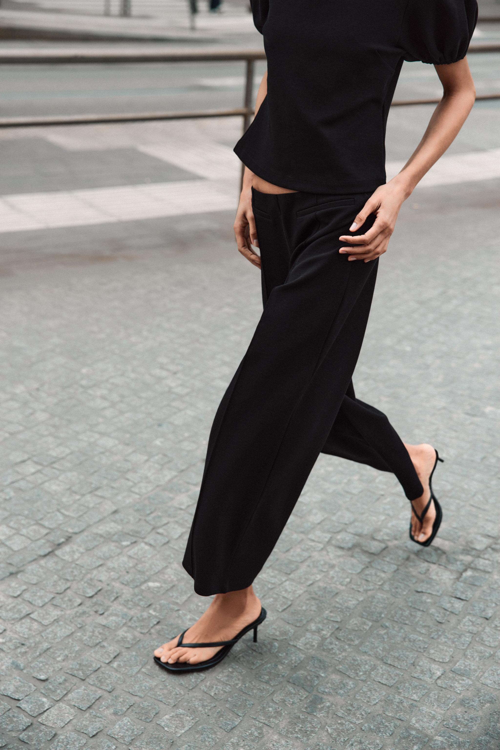 LEATHER STRAP HEELED SANDALS | Zara US