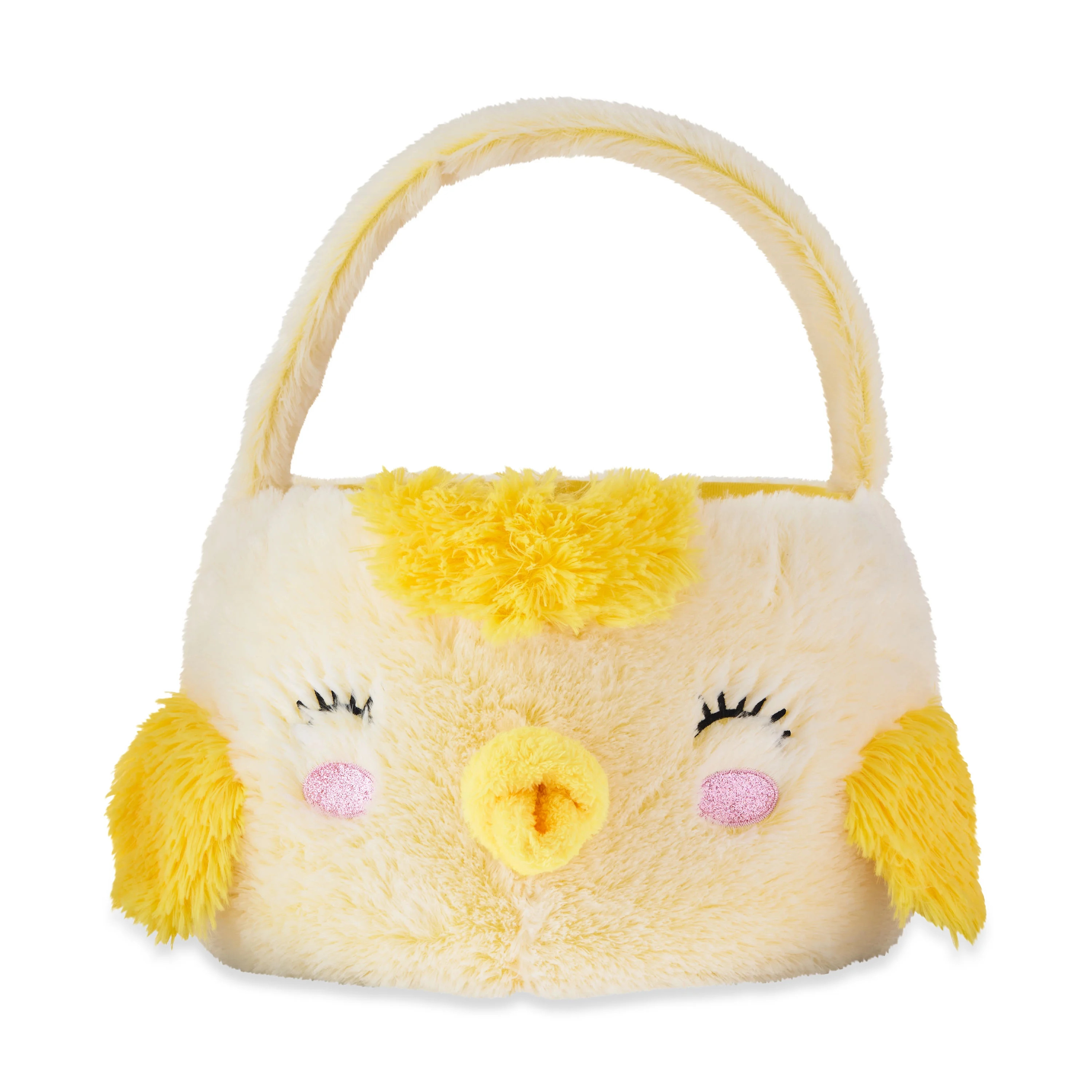 Way To Celebrate Easter 15 x 15 inch Plush Jumbo Easter Basket, Chick - Walmart.com | Walmart (US)