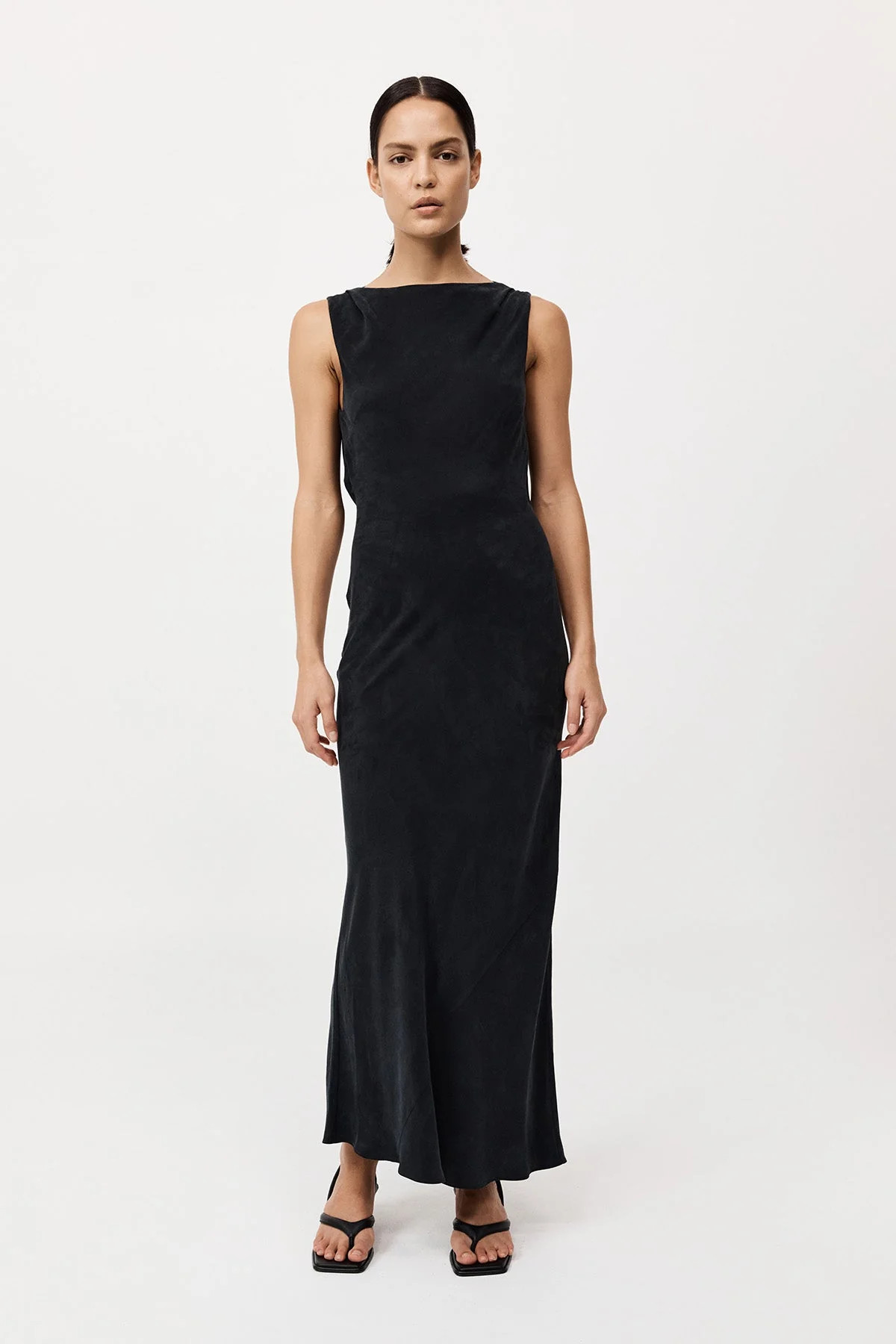 Draped Cowl Dress - Black | St. Agni (US, UK, EU)