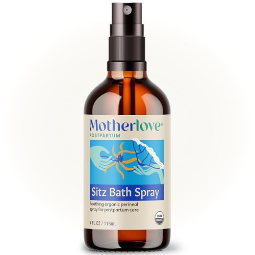 Motherlove Sitz Bath Spray (4 oz Value Size) Sitz Bath for Postpartum Care—Herbal Perineal Spray w/Witch Hazel—USDA Organic, Vegan, & Cruelty Free | Amazon (US)