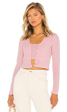 MAJORELLE Mia Cardigan in Pink from Revolve.com | Revolve Clothing (Global)