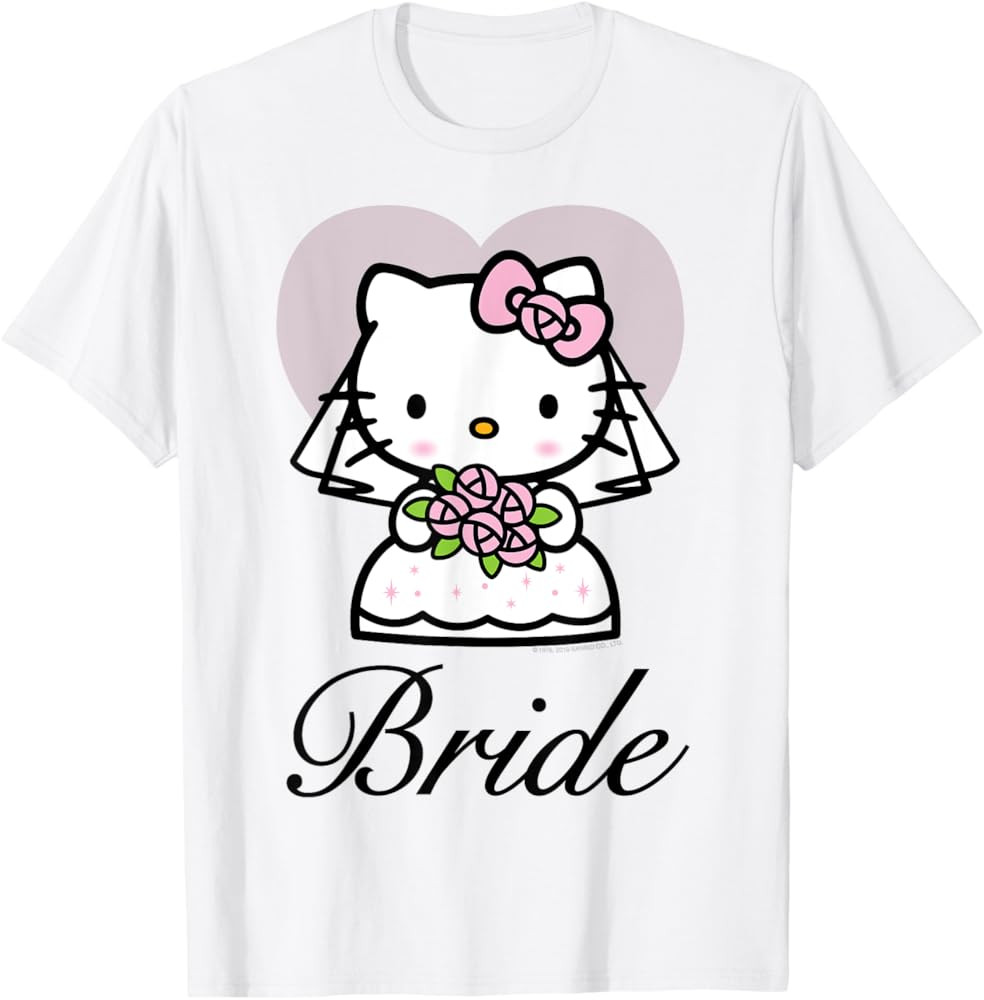 Hello Kitty Bride Tee Shirt T-Shirt | Amazon (US)