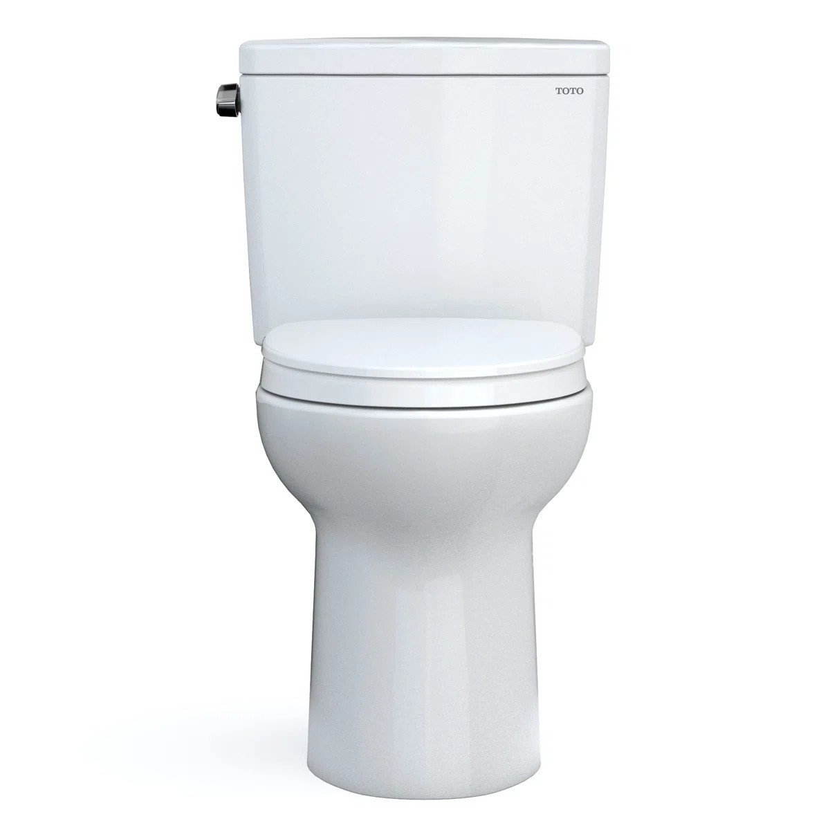 TOTO® Drake® Two-Piece Elongated 1.6 GPF TORNADO FLUSH® Toilet with CEFIONTECT® and SoftClose... | Wayfair North America