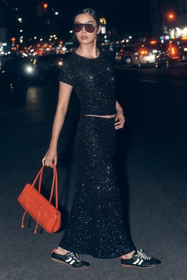 The Tilda Sequin Maxi Slip Skirt | Anthropologie (US)