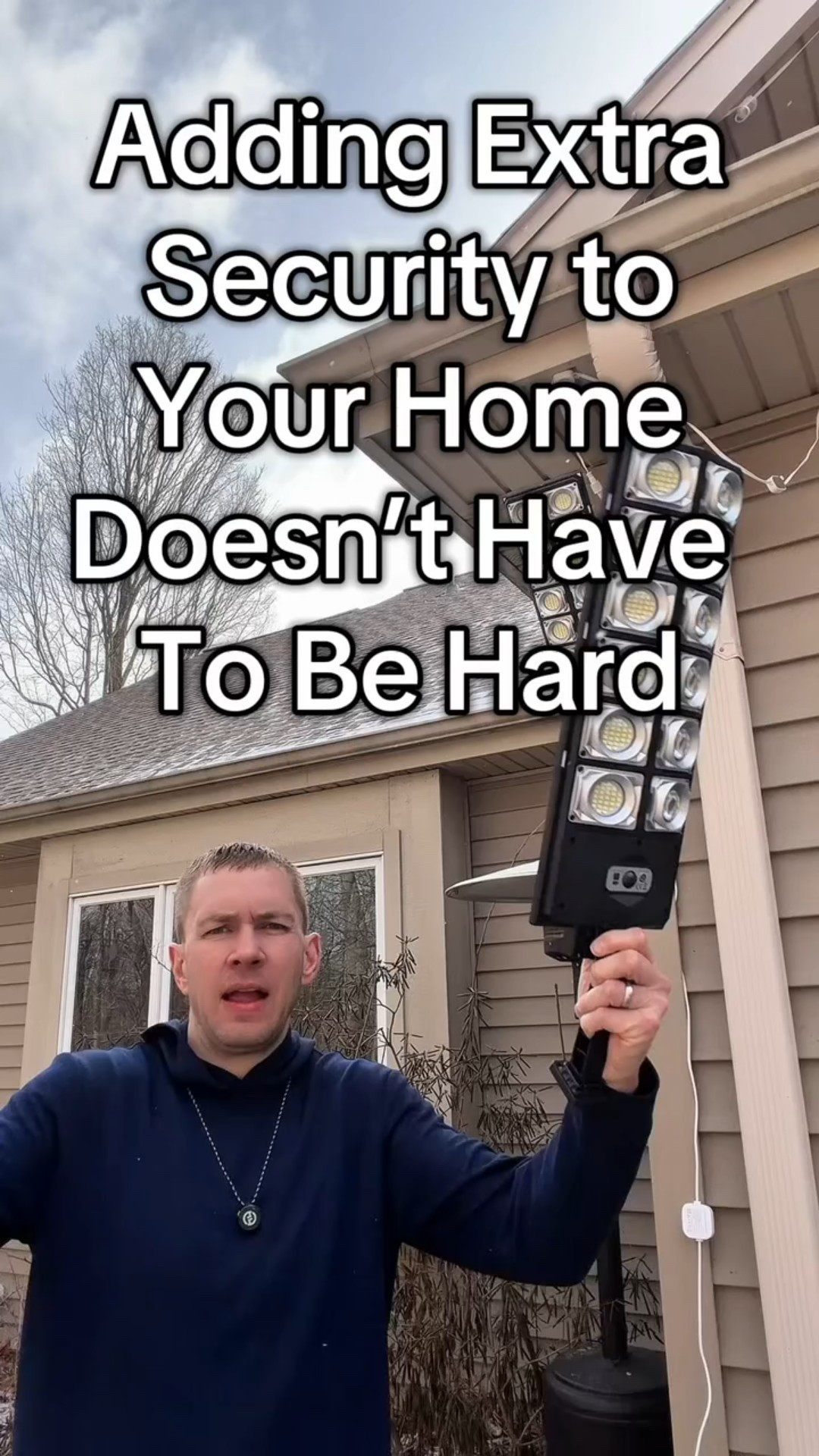 No wiring. No electricity bill.

This solar outdoor light charges during the day and turns on automatically at night with motion detection. Perfect for driveways, garages, backyards, and outdoor walls.