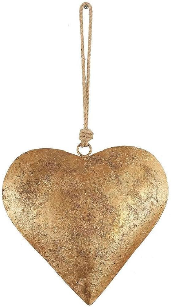 Valentines Heart Bells,3D Metal Heart-Shaped Decorative Bell,Antique Rustic Decorative Bells with... | Amazon (US)
