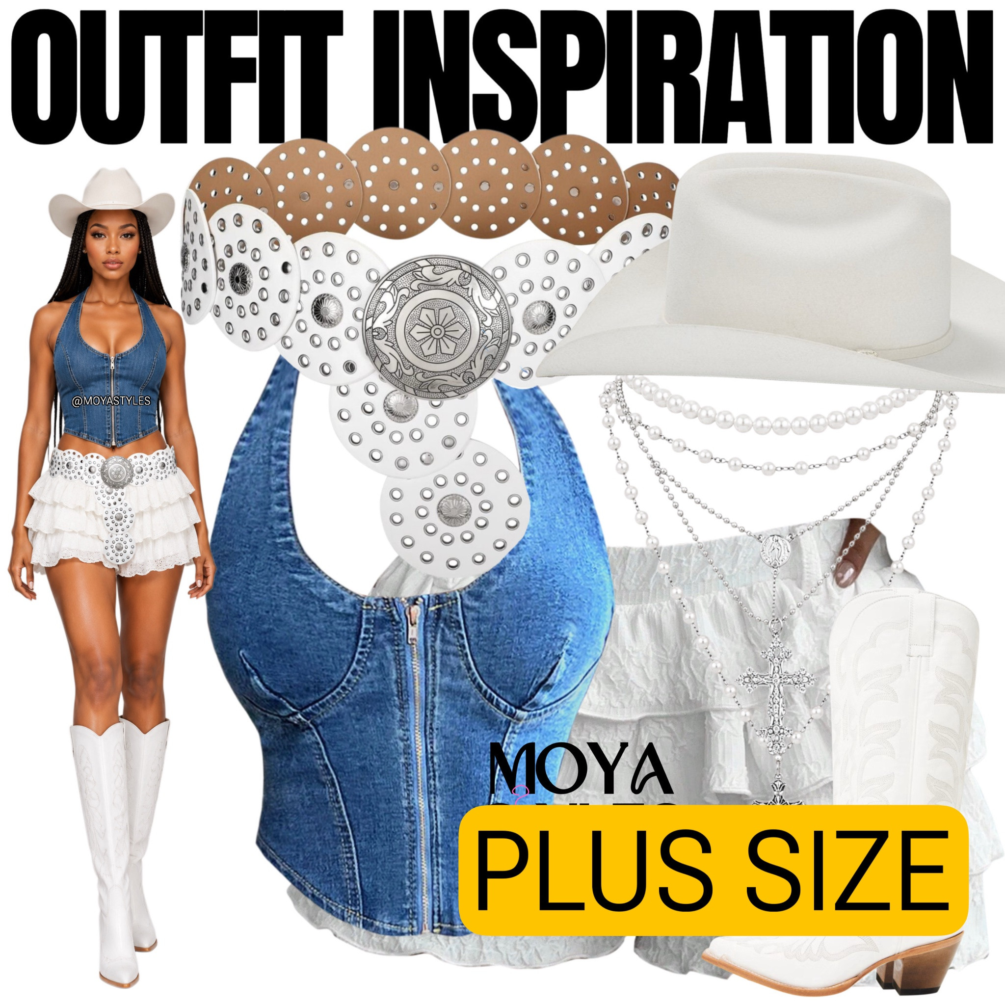 The Denim Cowgirl Edit by Moya Styles

#LTKootd #LTKPlusSize