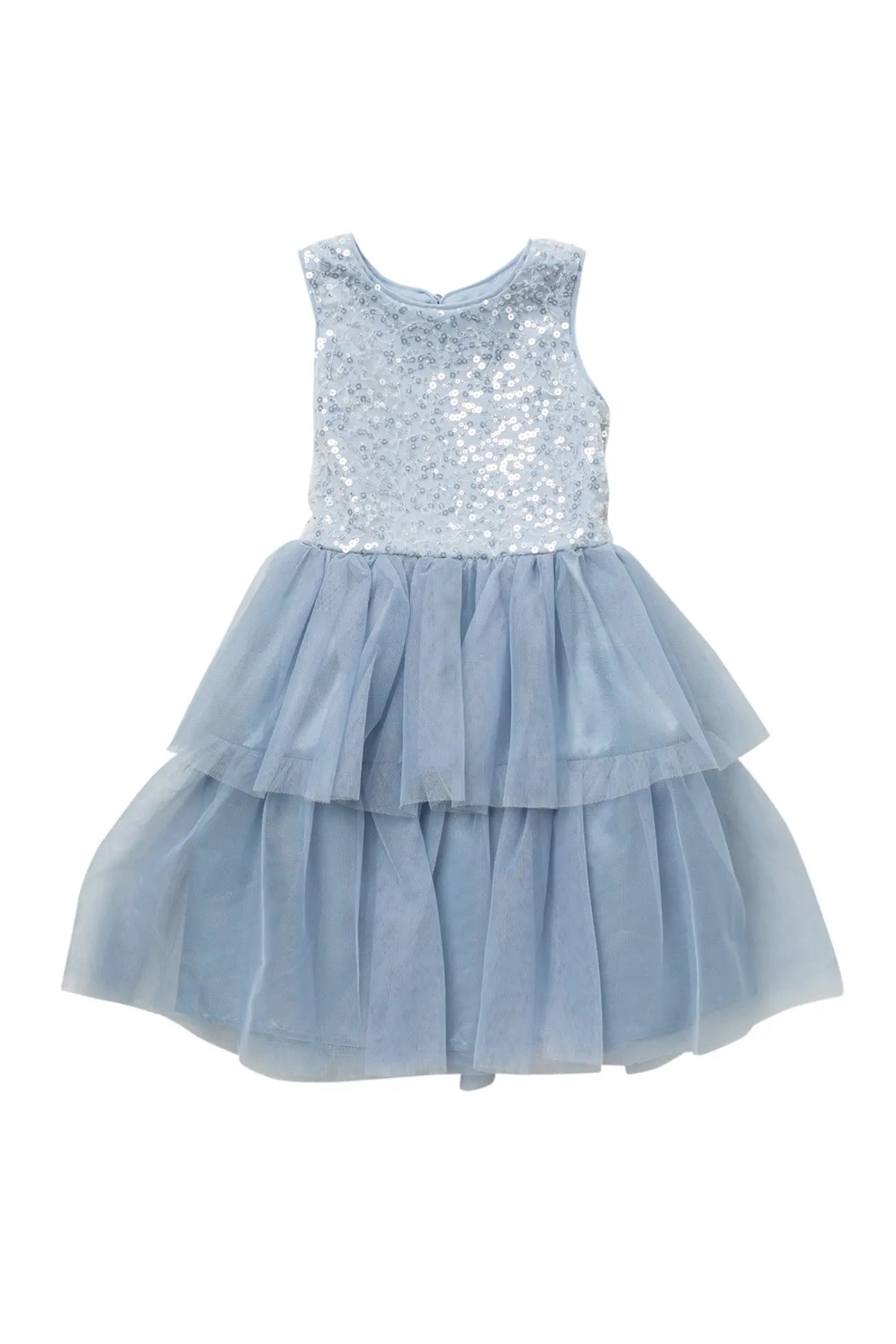 Zunie | Sleeveless Sequined Mesh Tiered Dress | Nordstrom Rack | Nordstrom Rack