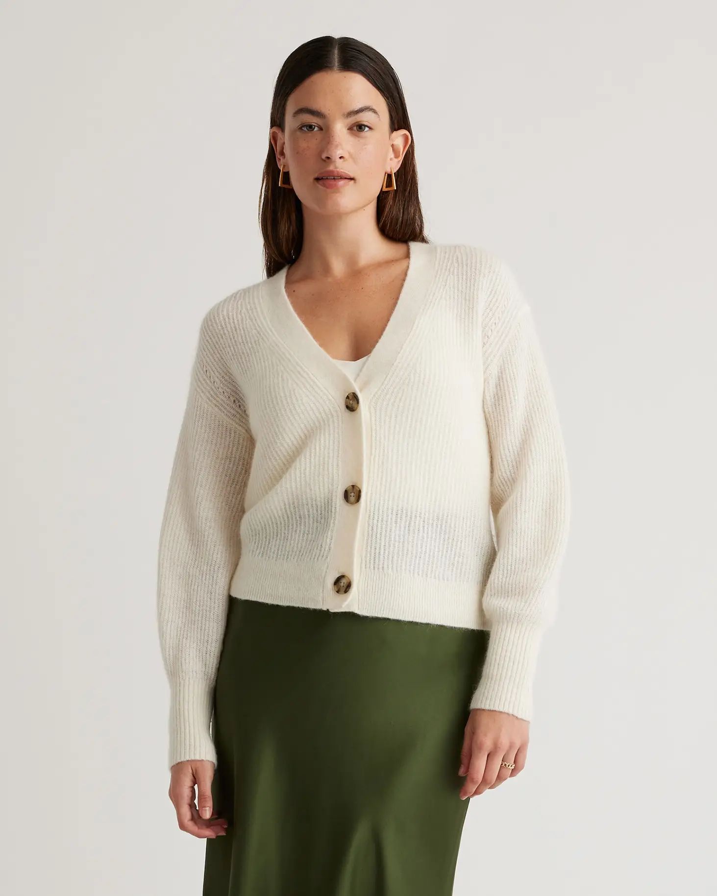 Baby Alpaca-Wool Cropped Cardigan | Quince