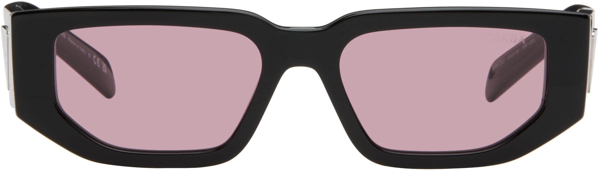 Prada Eyewear Black PR 09ZS Sunglasses | SSENSE