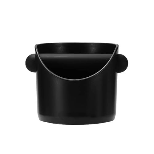 Coffee Knock Box, 4.6 in, Barista Style Espresso Grounds Knock Box, Removable Plastic Knock Rod, Non-Slip Base, Espresso Maker Accessory (Black) | Amazon (US)