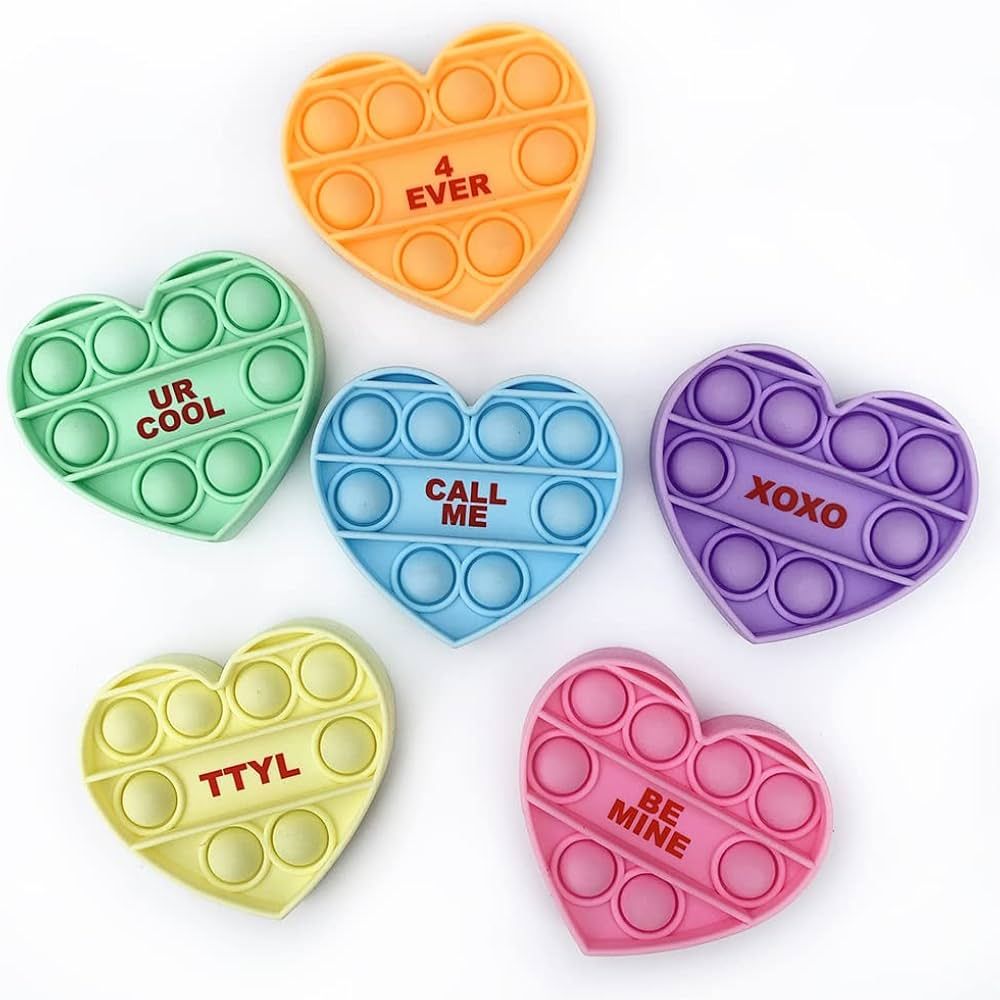 Top Trenz OMG Pop Fidgety (Mini Conversation Heart 6 Pack Variety) | Amazon (US)