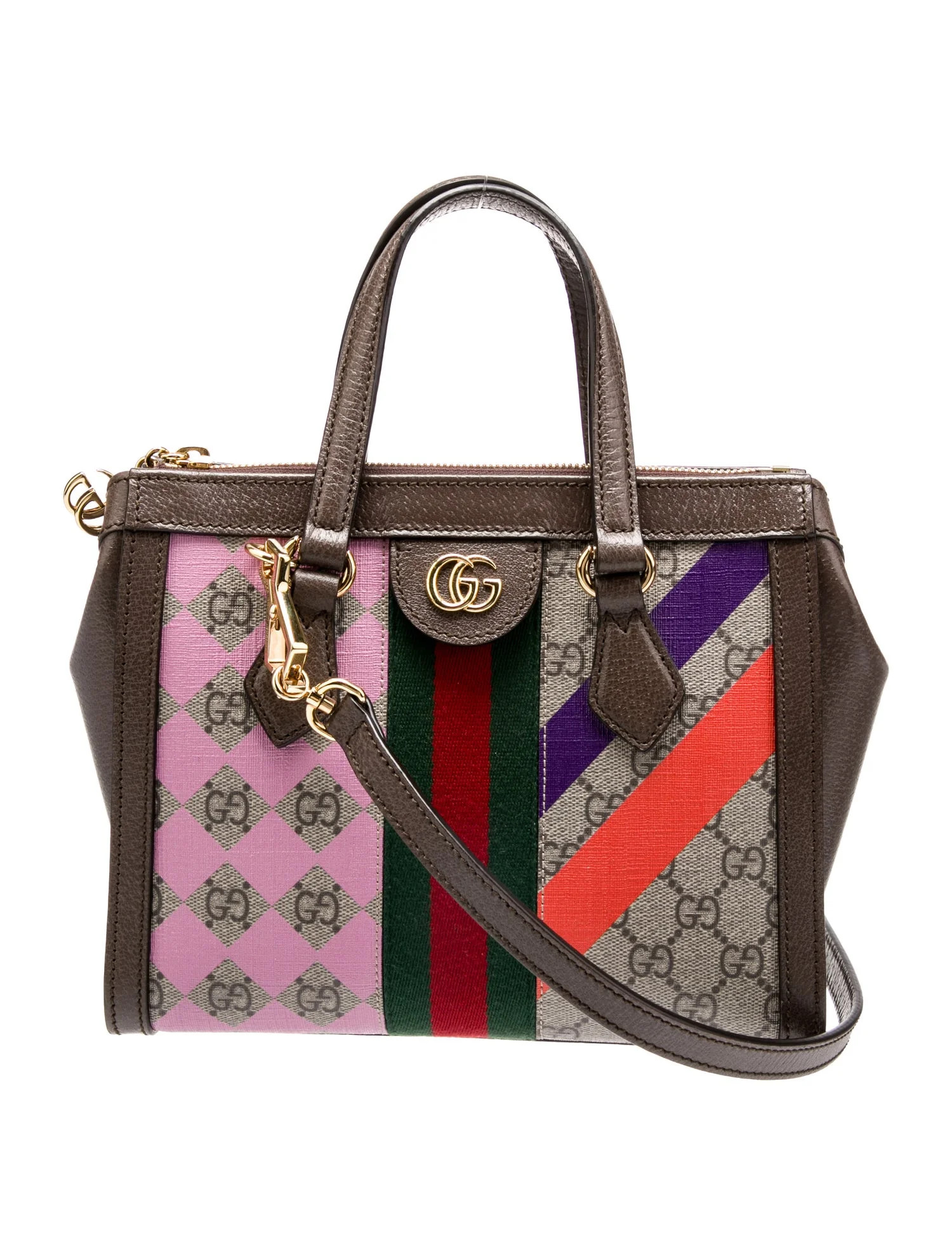 GG Supreme Geometric Small Ophidia Tote | The RealReal
