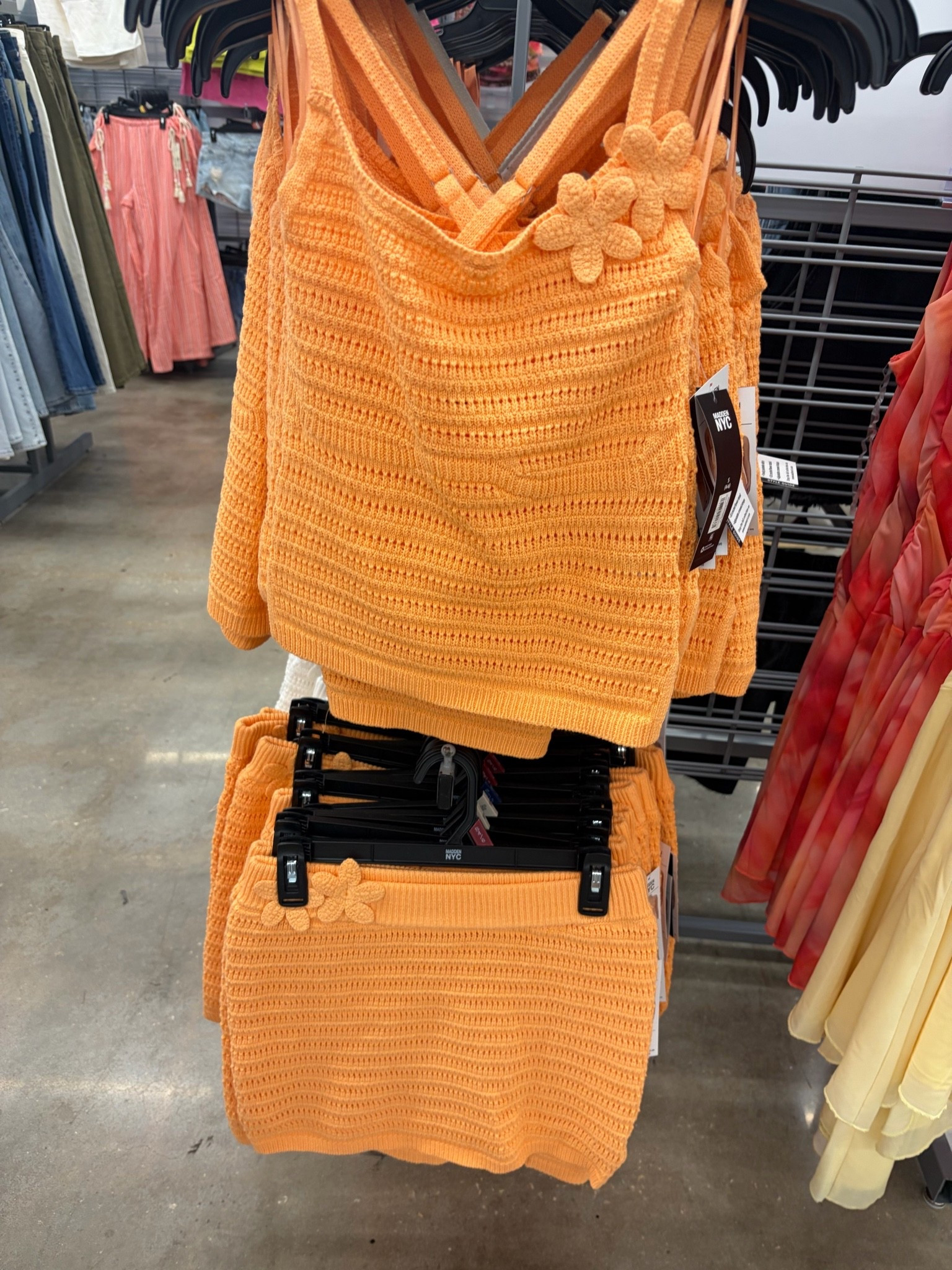 This crochet set is giving tropical vacation energy 🍊✨ the cutest matching moment for summer trips, brunch, or beach nights #LTKStyle #VacationOutfit #SummerFashion