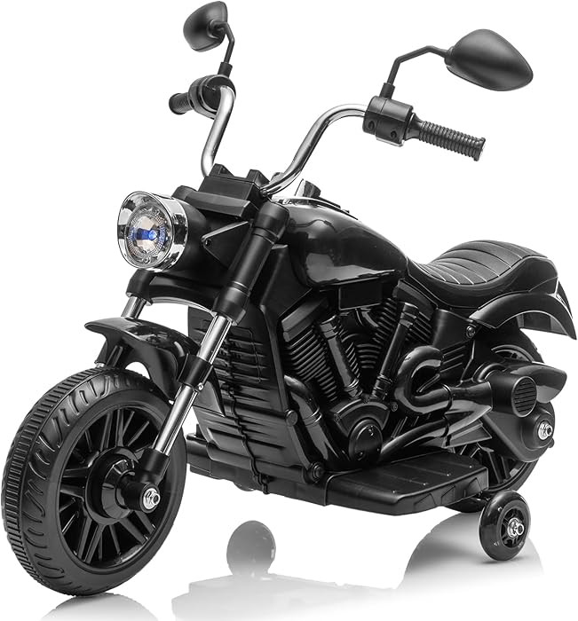 Kids Motorcycle, 12V Battery Powered Electric Motorcycle, 3-Wheel Ride On Motorcycle w/Training W... | Amazon (US)