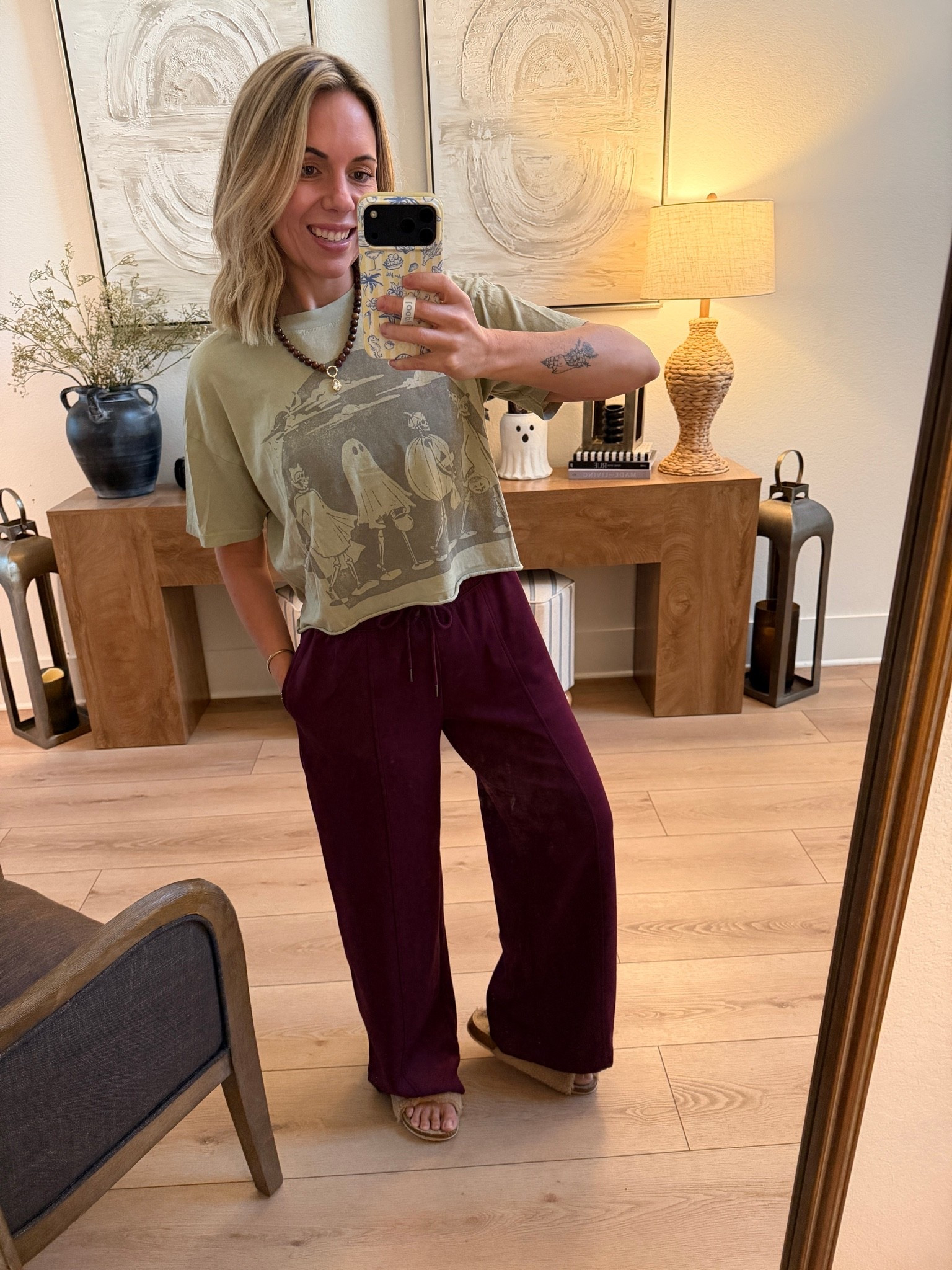 Linked these new Walmart pants(TTS) and tee is from last year but they brought back new spooky designs this year! 👻🍂 @ae #ae #walmart @Walmart

#LTKootd #LTKSeasonal #LTKActive