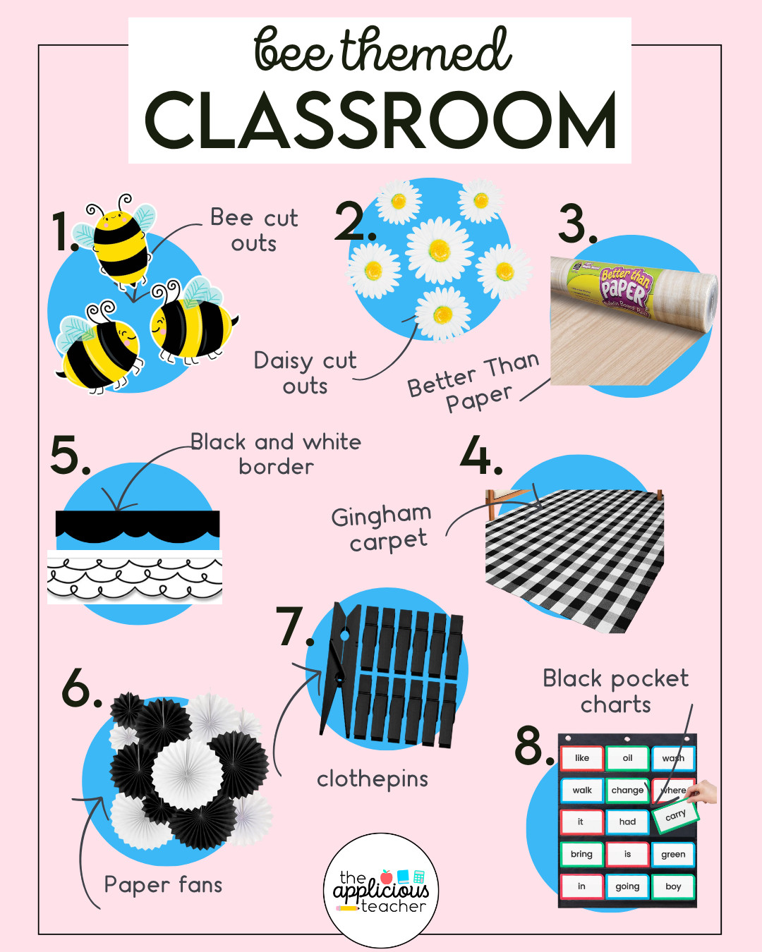 Shop my Bee-themed classroom!  

 