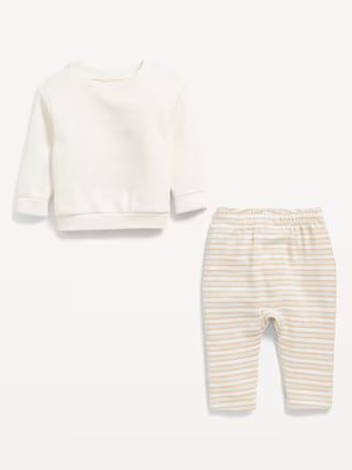 Crew-Neck Sweatshirt and Sweatpants Set for Baby | Old Navy (US)