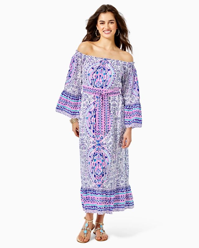 Abigale Off-The-Shoulder Midi Dress | Lilly Pulitzer | Lilly Pulitzer