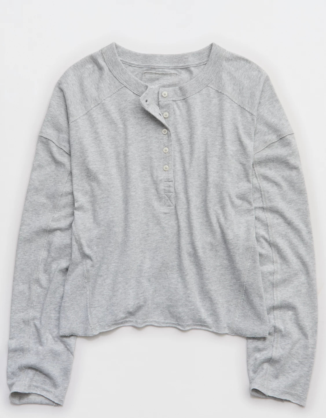 Buy More, Save More New Aerie Happy Snit Henley T-Shirt | American Eagle Outfitters (US & CA)