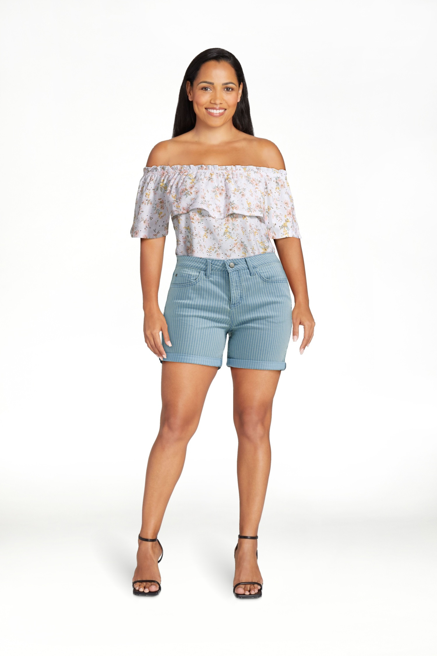 Lee Women's Midrise Cuffed Denim Short | Walmart (US)