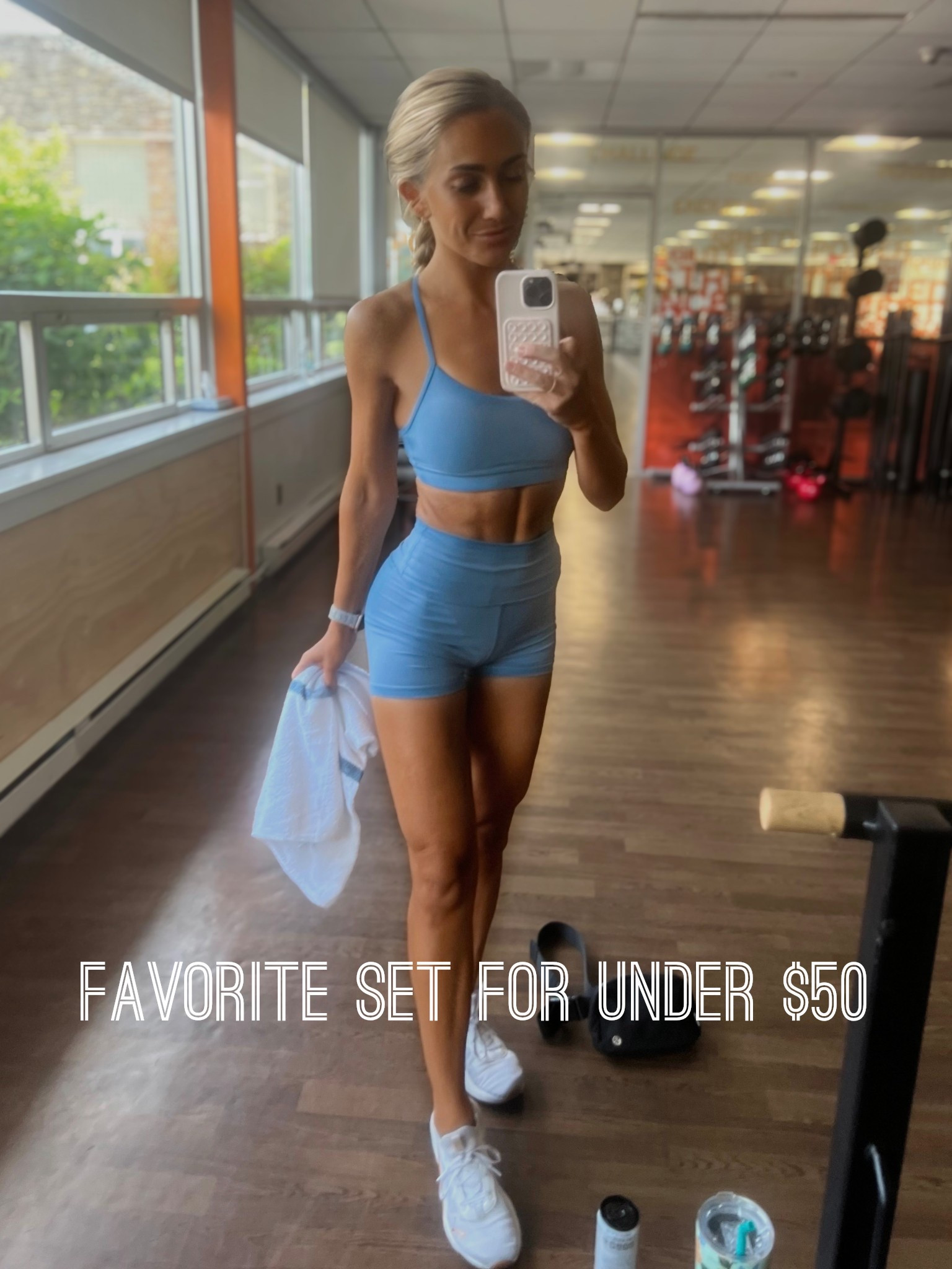 Best Amazon workout set for under $50! Same quality and feel as Lululemon but a fraction of the cost!

Matching Set
Two piece set
Sports Bra
Athletic shorts
White Sneakers

#LTKActive #LTKFindsUnder50 #LTKShoeCrush