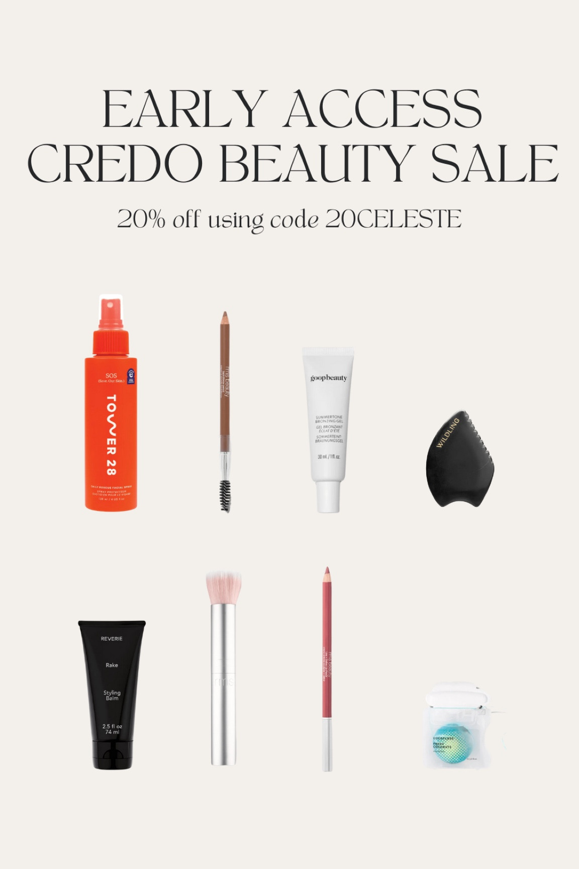 Shop the early access Credo Beauty sale. Save 20% off using my code 20CELESTE 🫶🏼 

#LTKU #LTKSaleAlert #LTKBeauty