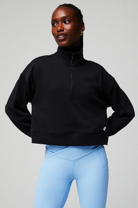 Year Round Terry Half Zip Sweatshirt | Fabletics