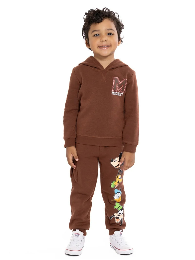 Mickey and Friends Toddler Boys Graphic Hoodie and Jogger Pants Set, 2-Piece, Sizes 12M-5T | Walmart (US)
