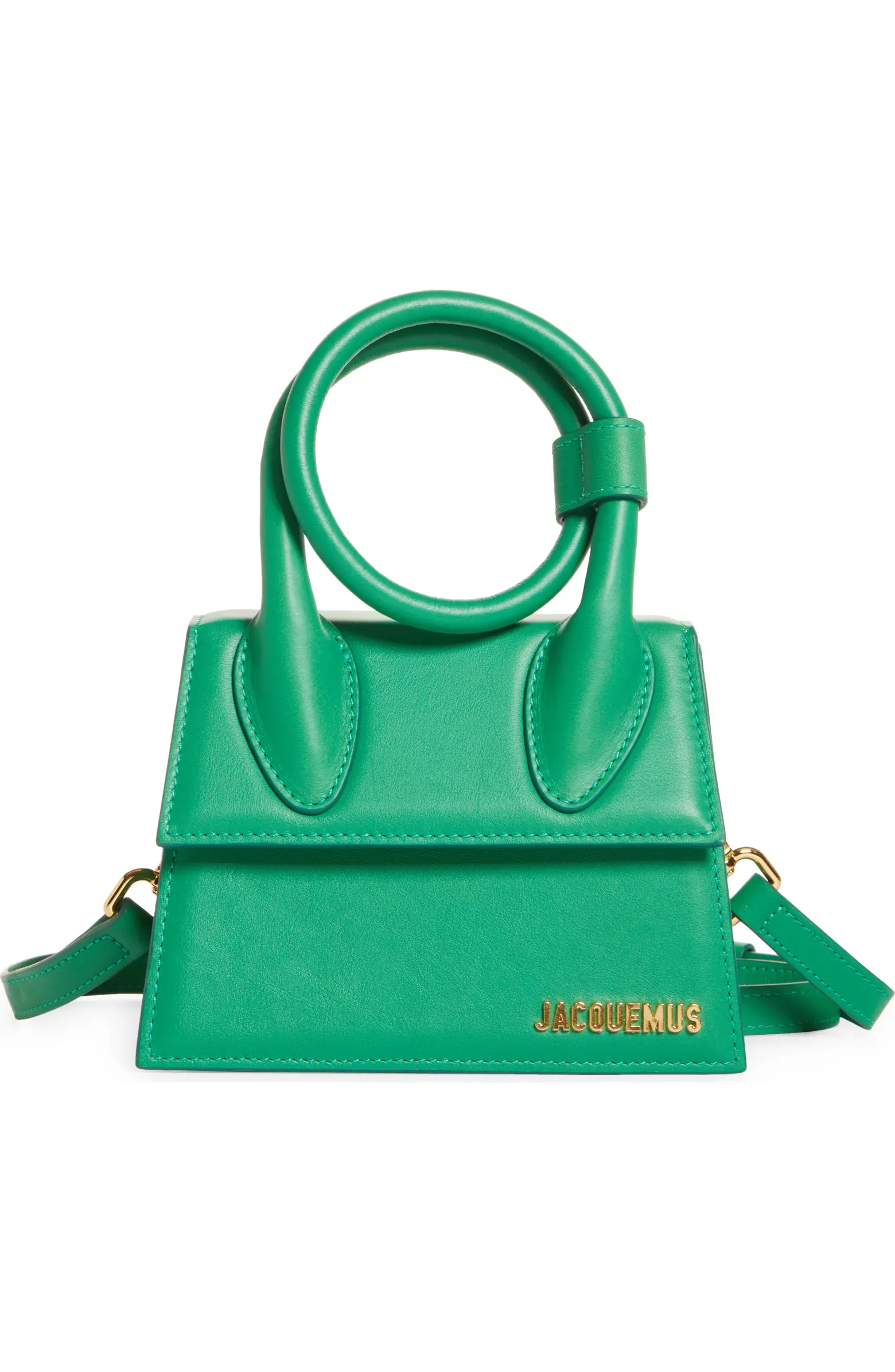 Le Chiquito Noeud Leather Crossbody Bag | Nordstrom