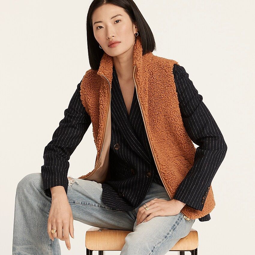 Teddy sherpa vest | J.Crew US