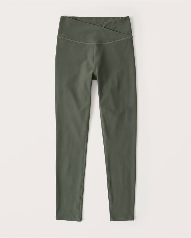 Contour Full-Length V-Waistband Leggings | Abercrombie & Fitch (US)