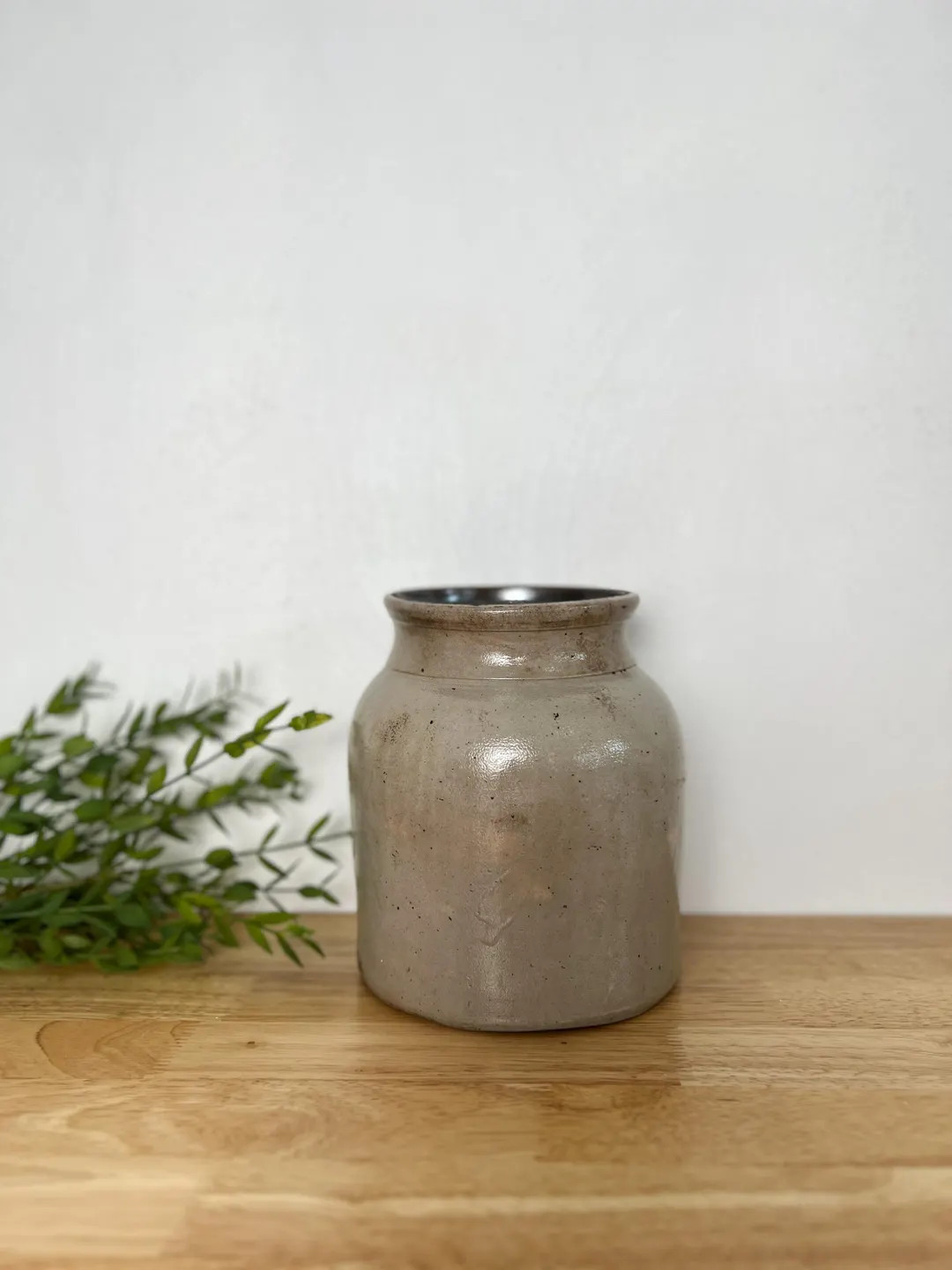 Antique Grey Stoneware Crock - Etsy | Etsy (US)