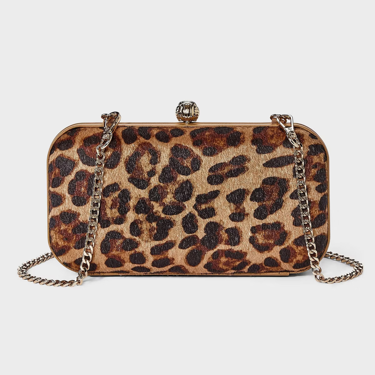 Minaudiere Clutch Crossbody Bag - A New Day™ Leopard | Target