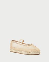 Kayla Caramel Mesh Ballet Espadrille | Loeffler Randall